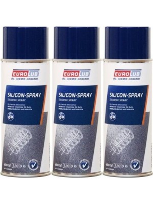 Eurolub Silicon/ Silikon Spray 3x 400 Milliliter