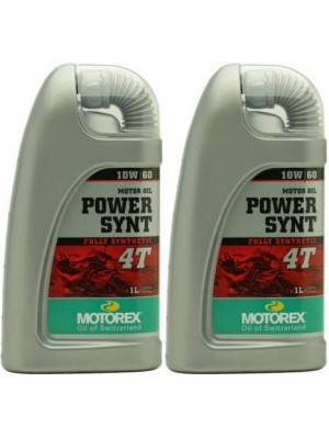 MOTOREX 4T Power Synt SAE 10W-60 Motorrad Motoröl 2x 1l = 2 Liter