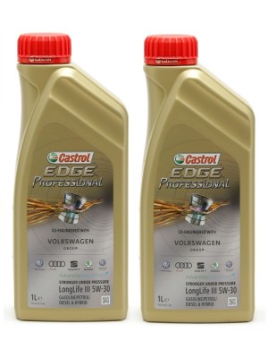 Castrol Edge Professional Longlife III Fluid Titanium (ex. FST) 5W-30 Motoröl 2x 1l = 2 Liter