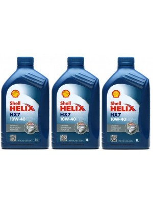 Shell Helix HX7 10W-40 Diesel & Benziner Motoröliter 3x 1l = 3 Liter