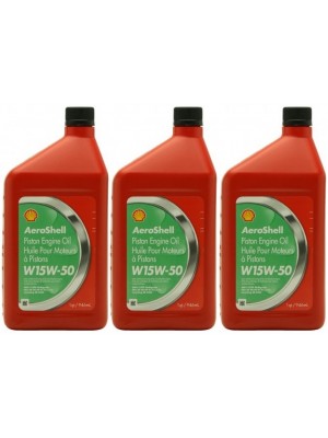 Shell Aeroshell Oil W 15W-50 3x 1l = 3 Liter