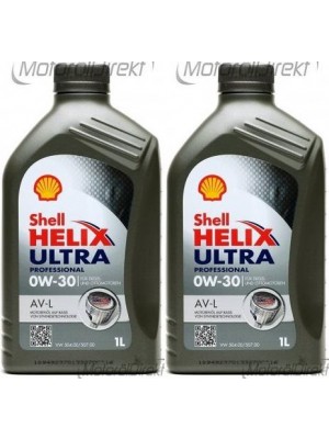 Shell Helix Ultra Professional AV-L 0W-30 PKW-Motoröl 2x 1l = 2 Liter