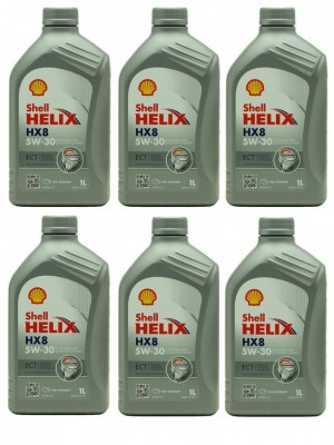 Shell Helix HX8 ECT 5W-30 Motoröl 6x 1l = 6 Liter