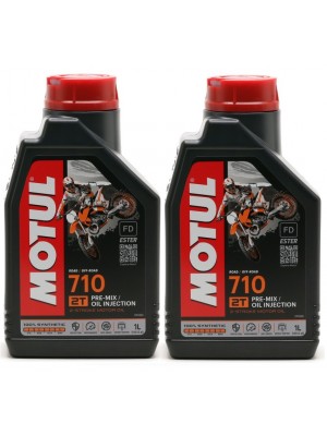 Motul 710 2T vollsynthetisches Motorrad Motoröl 2x 1l = 2 Liter