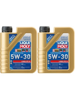 Liqui Moly 20646 5W-30 Longlife III Motoröl 2x 1l = 2 Liter