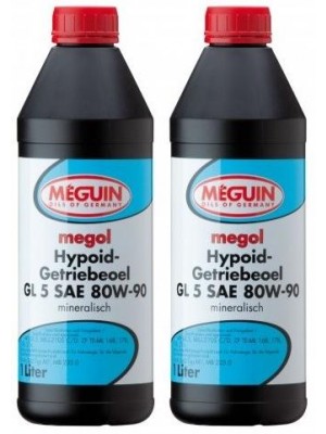 Meguin megol 4868 Hypoid-Getriebeoel GL5 SAE 80W-90 2x 1l = 2 Liter