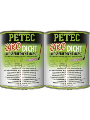 Petec Karoserie-Dichtmasse 1000ml 2x 1l = 2 Liter