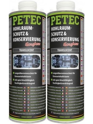 Petec Hohlraumschutz & Konservierung, Saugdose 1000ml 2x 1l = 2 Liter