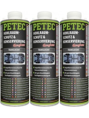 Petec Hohlraumschutz & Konservierung, Saugdose 1000ml 3x 1l = 3 Liter