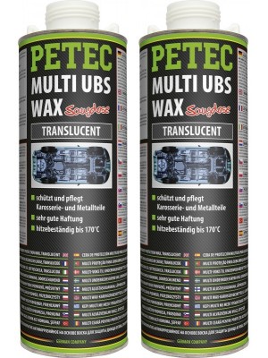 Petec Multi UBS WAX transparent 1000ml Saugdose 2x 1l = 2 Liter