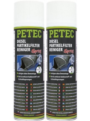 Petec Dieselpartikelfilterreiniger Spray 2x 400 Milliliter