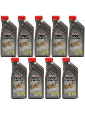 Castrol GTX Ultraclean 10W-40 A3/B4 Diesel & Benziner Motoröliter 9x 1l=9 Liter