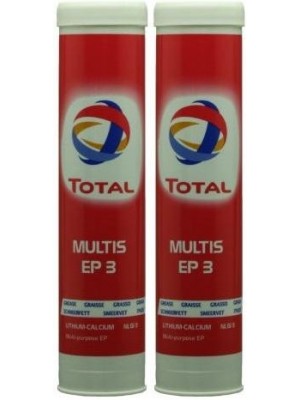 Total Multis EP 3 Mehrzweck-Hochdruckfett Braun Fett Kartusche 2x 400 Gramm