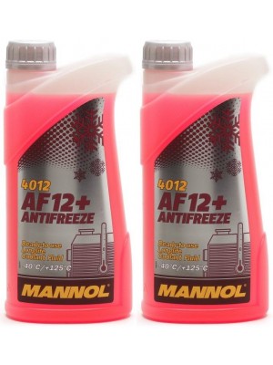 Mannol Kühlerfrostschutz Antifreeze AF12+ -40 Fertigmischung 2x 1l = 2 Liter