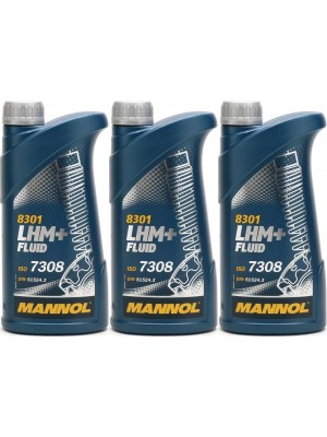 MANNOL LHM+ Fluid Hydrauliköl 3x 1l = 3 Liter