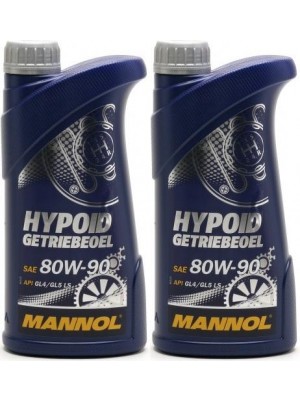 MANNOL Hypoid Getriebeöl 80W-90 API GL 4/GL 5 LS 2x 1l = 2 Liter