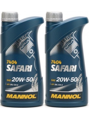 MANNOL Safari 20W-50 Motoröl 2x 1l = 2 Liter