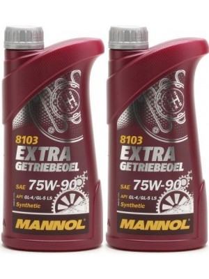 MANNOL Extra Getriebeoel 75W-90 API GL 4/GL 5 LS 2x 1l = 2 Liter