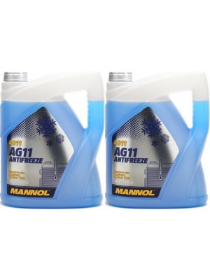 Mannol Kühlerfrostschutz Antifreeze AG11 -40 Fertigmischung 2x 5 = 10 Liter