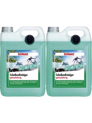 SONAX ScheibenReiniger gebrauchsfertig Ocean-fresh 2x 5 = 10 Liter