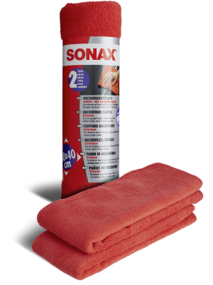 SONAX Microfaser Tücher Außen - der Lackpflegeprofi (2 St.)