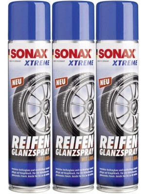 SONAX XTREME Reifen Glanz Spray 3x 400 Milliliter