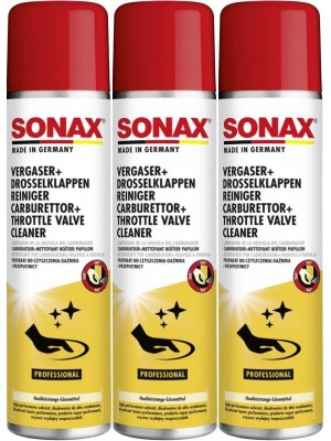 SONAX Vergaser + DrosselklappenReiniger 3x 400 Milliliter
