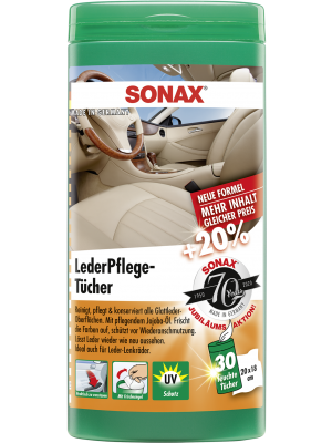 Sonax LederPflegeTücher Box 25Stk.