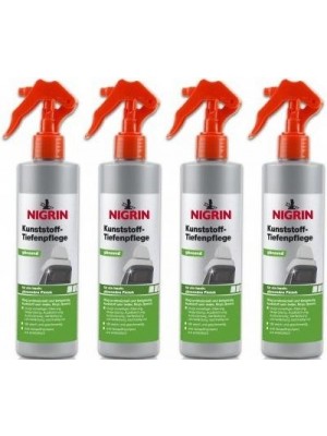 Nigrin Kunststoff-Tiefenpflege glänzend 4x 300 Milliliter