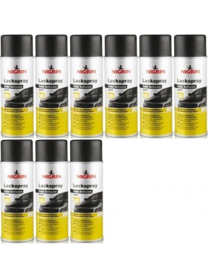 Nigrin Lackspray schwarz matt Spray 9x 400 Milliliter