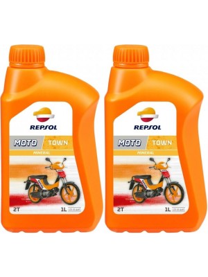 Repsol Motorrad Motoröl MOTO TOWN 2T 1 Liter 2x 1l = 2 Liter