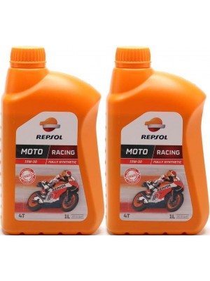 Repsol Motorrad Motoröl MOTO RACING 4T 15W50 1 Liter 2x 1l = 2 Liter