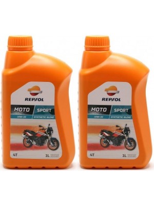 Repsol Motorrad Motoröl MOTO SPORT 4T 10W30 1 Liter 2x 1l = 2 Liter