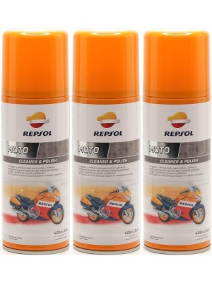 Repsol Motorrad MOTO CLEANER & POLISH 3x 400 Milliliter