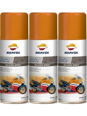 Repsol Motorrad MOTO SILICONE SPRAY 3x 400 Milliliter