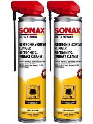 SONAX Elektronik + KontaktReiniger mit EasySpray 2x 400 Milliliter