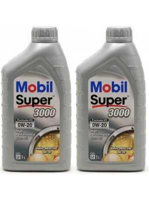 Mobil Super 3000 Formula VC 0W-20 Motoröl 2x 1l = 2 Liter
