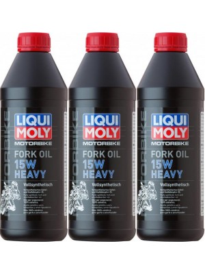 Liqui Moly 2717 Motorbike Fork Oil 15W heavy Gabelöl 3x 1l = 3 Liter