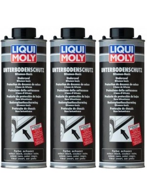 Liqui Moly 6112 Unterbodenschutz Bitumen schwarz 3x 1l = 3 Liter