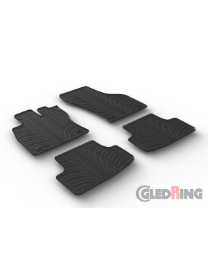 Original Gledring Passform Fußmatten Gummimatten 4 Tlg.+Fixing - Seat Leon 2013-> 03.2020