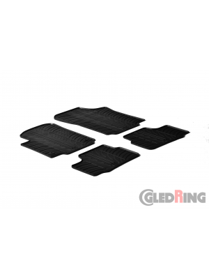Original Gledring Passform Fußmatten Gummimatten 4 Tlg.+Fixing - Seat MII 2012->