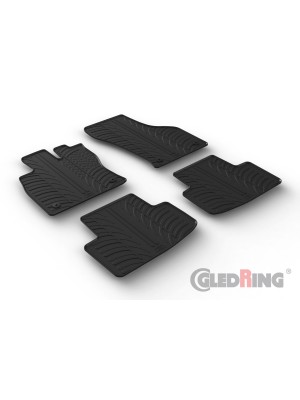 Original Gledring Passform Fußmatten Gummimatten 4 Tlg.+Fixing - Skoda Oktavia 05.2020->