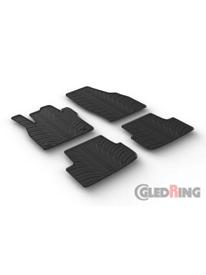 Original Gledring Passform Fußmatten Gummimatten 4 Tlg.+Fixing - Seat Ibiza 06.2017->