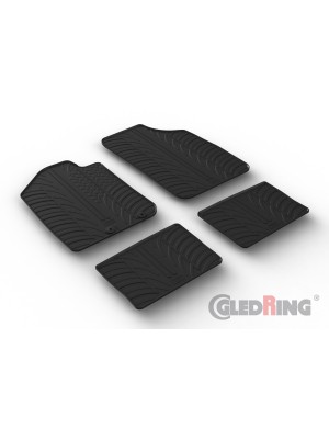 Original Gledring Passform Fußmatten Gummimatten 4 Tlg.+Fixing - DACIA Spring 10.2021-> ELEKTRO