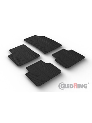 Original Gledring Passform Fußmatten Gummimatten 4 Tlg.+Fixing - OPEL Crossland X 02.2021 ->