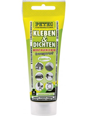 Petec Kleben & Dichten ecoline, 80 ml transparent