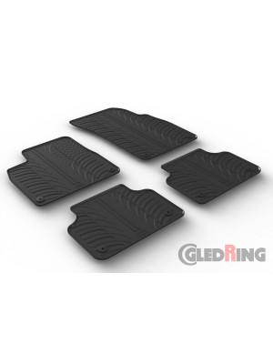 Original Gledring Passform Fußmatten Gummimatten 4 Tlg.+Fixing - Audi Q8 05.2018->