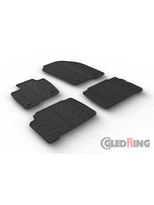 Original Gledring Passform Fußmatten Gummimatten 4 Tlg.+Fixing - Ford Galaxy 08.2015->