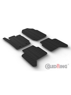 Original Gledring Passform Fußmatten Gummimatten 4 Tlg.+Fixing - Ford Ranger 05.2013->