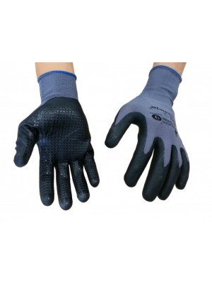 Mechaniker-Handschuhe mit Nitrilnoppen Gr.9